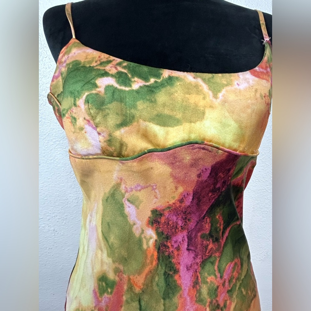 Micas Elegant Multicolor Spaghetti Strap Dress - image 3